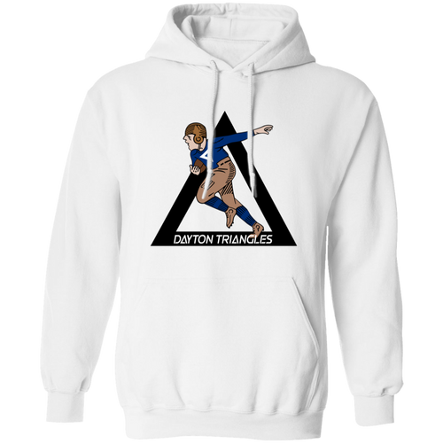 Dayton Triangles Hoodie Pullover Classic NFL Football Team Fan Apparel color White