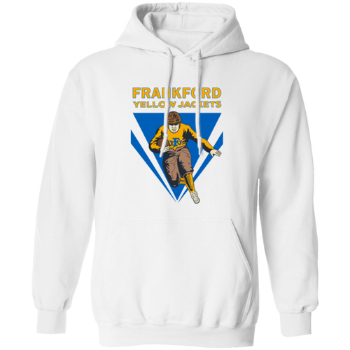 Frankford Yellow Jackets Hoodie Pullover Classic NFL Football Team Fan Apparel color White