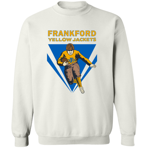 Frankford Yellow Jackets Sweatshirt Crewneck Pullover NFL Football Team Fan Apparel color White