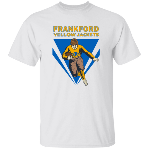 Frankford Yellow Jackets T-shirt Classic NFL Football Team Fan Apparel color White