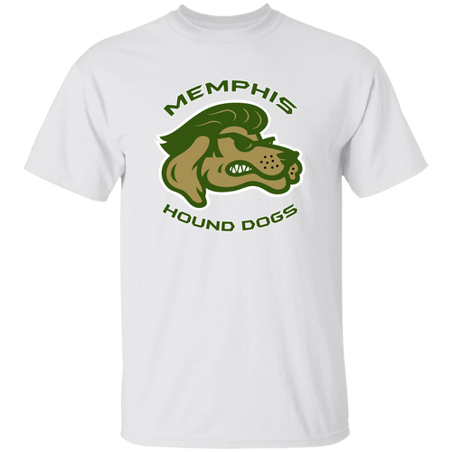 Memphis Hound Dogs T-shirt Classic NFL Football Team Fan Apparel color White
