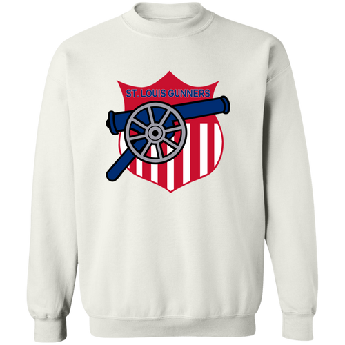 St. Louis Gunners Sweatshirt Crewneck Pullover NFL Football Team color White