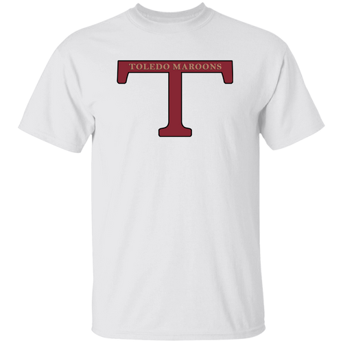 Toledo Maroons T-shirt Classic NFL Football Team Fan Apparel color White