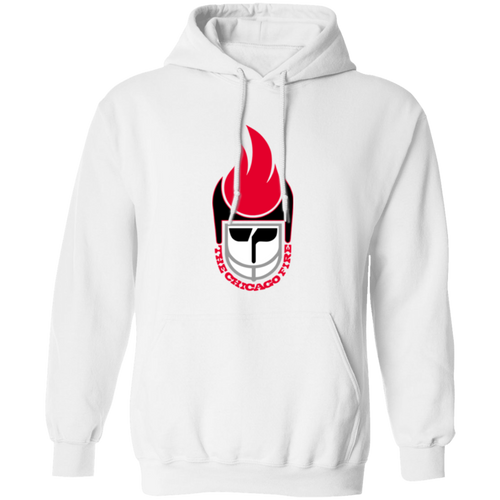 Chicago Fire Hoodie Pullover Classic WFL Football Team color White