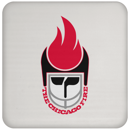 Chicago Fire Drink Coaster WFL Football Team color White