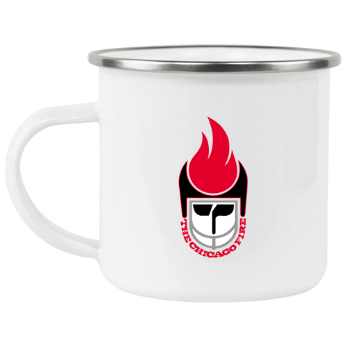 Chicago Fire Camping Mug 12 oz. Enamel WFL Football Team