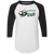 Chicago Winds Raglan Shirt Colorblock WFL Football Team color White/Black Chicago Winds Raglan Shirt Colorblock WFL Football Team color White/Black