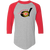 Detroit Wheels Raglan Shirt Colorblock WFL Football Team color Athletic Heather Grey/Red Detroit Wheels Raglan Shirt Colorblock WFL Football Team color Athletic Heather Grey/Red