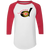 Detroit Wheels Raglan Shirt Colorblock WFL Football Team color White/Red Detroit Wheels Raglan Shirt Colorblock WFL Football Team color White/Red