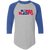 Florida Blazers Raglan Shirt Colorblock WFL Football Team color Athletic Heather Grey/Royal Blue Florida Blazers Raglan Shirt Colorblock WFL Football Team color Athletic Heather Grey/Royal Blue