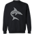 Jacksonville Sharks Sweatshirt Crewneck Pullover WFL Football Team color Black Jacksonville Sharks Sweatshirt Crewneck Pullover WFL Football Team color Black