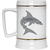 Jacksonville Sharks Beer Stein 22 oz. White Ceramic WFL Football Team Jacksonville Sharks Beer Stein 22 oz. White Ceramic WFL Football Team