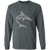 Jacksonville Sharks Long Sleeve Shirt Classic WFL Football Team color Dark Heather Grey Jacksonville Sharks Long Sleeve Shirt Classic WFL Football Team color Dark Heather Grey