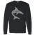 Jacksonville Sharks Long Sleeve Shirt Classic WFL Football Team color Black Jacksonville Sharks Long Sleeve Shirt Classic WFL Football Team color Black