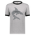 Jacksonville Sharks Ringer T-shirt WFL Football Team color Athletic Heather Grey/Black Jacksonville Sharks Ringer T-shirt WFL Football Team color Athletic Heather Grey/Black