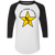 New York Stars Raglan Shirt Colorblock | WFL Football Team New York Stars Raglan Shirt Colorblock | WFL Football Team