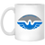 San Antonio Wings Mug 11 oz. White Glossy Ceramic WFL Football Team San Antonio Wings Mug 11 oz. White Glossy Ceramic WFL Football Team
