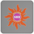 Southern California Sun Drink Coaster WFL Football Team color Grey Southern California Sun Drink Coaster WFL Football Team color Grey