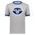 Virginia Ambassadors Ringer T-shirt | WFL Football Team color Athletic Heather Grey/Royal Blue Virginia Ambassadors Ringer T-shirt | WFL Football Team color Athletic Heather Grey/Royal Blue