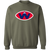 Washington Ambassadors Sweatshirt Crewneck Pullover WFL Football Team color Military Green Washington Ambassadors Sweatshirt Crewneck Pullover WFL Football Team color Military Green