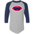 Washington Ambassadors Raglan Shirt Colorblock WFL Football Team color Athletic Heather Grey/Navy Washington Ambassadors Raglan Shirt Colorblock WFL Football Team color Athletic Heather Grey/Navy