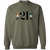 21 Club Sweatshirt Crewneck Pullover New York City Nightclub Fashion color Military Green