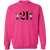 21 Club Sweatshirt Crewneck Pullover New York City Nightclub Fashion color Heliconia
