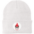 Chicago Fire Knit Beanie WFL Football Team Headwear color White Chicago Fire Knit Beanie WFL Football Team Headwear color White
