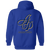 Akron Pros Full Zip Hoodie NFL Football Team color Royal Blue
