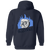 New York Bulldogs Full Zip Hoodie NFL Football Team color Navy New York Bulldogs Full Zip Hoodie NFL Football Team color Navy