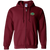 Rock Island Independents Full Zip Hoodie NFL Football Team color Maroon Rock Island Independents Full Zip Hoodie NFL Football Team color Maroon