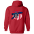 St. Louis Gunners Full Zip Hoodie NFL Football Team color Red St. Louis Gunners Full Zip Hoodie NFL Football Team color Red