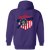 St. Louis Gunners Full Zip Hoodie NFL Football Team color Purple St. Louis Gunners Full Zip Hoodie NFL Football Team color Purple