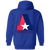 Birmingham Americans Full Zip Hoodie WFL Football Team color Royal Blue Birmingham Americans Full Zip Hoodie WFL Football Team color Royal Blue