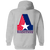 Birmingham Americans Full Zip Hoodie WFL Football Team color Sport Grey Birmingham Americans Full Zip Hoodie WFL Football Team color Sport Grey