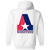 Birmingham Americans Full Zip Hoodie WFL Football Team color White Birmingham Americans Full Zip Hoodie WFL Football Team color White