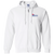 Birmingham Vulcans Full Zip Hoodie WFL Football Team color White Birmingham Vulcans Full Zip Hoodie WFL Football Team color White