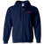 Florida Blazers Full Zip Hoodie WFL Football Team color Navy Florida Blazers Full Zip Hoodie WFL Football Team color Navy