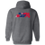 Florida Blazers Full Zip Hoodie WFL Football Team color Dark Heather Grey Florida Blazers Full Zip Hoodie WFL Football Team color Dark Heather Grey