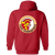 Hawaii Hawaiians Full Zip Hoodie WFL Football Team color Red Hawaii Hawaiians Full Zip Hoodie WFL Football Team color Red
