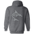 Jacksonville Sharks Full Zip Hoodie WFL Football Team color Dark Heather Grey Jacksonville Sharks Full Zip Hoodie WFL Football Team color Dark Heather Grey