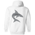 Jacksonville Sharks Full Zip Hoodie WFL Football Team color White Jacksonville Sharks Full Zip Hoodie WFL Football Team color White