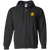 New York Stars Full Zip Hoodie WFL Football Team color Black New York Stars Full Zip Hoodie WFL Football Team color Black