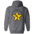 New York Stars Full Zip Hoodie WFL Football Team color Dark Heather Grey New York Stars Full Zip Hoodie WFL Football Team color Dark Heather Grey