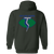 Portland Thunder Full Zip Hoodie WFL Football Team color Forest Green Portland Thunder Full Zip Hoodie WFL Football Team color Forest Green