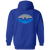 San Antonio Wings Full Zip Hoodie - WFL Football Team color Royal Blue