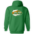 Shreveport Steamer Full Zip Hoodie WFL Football Team color Irish Green Shreveport Steamer Full Zip Hoodie WFL Football Team color Irish Green