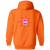 Southern California Sun Full Zip Hoodie WFL Football Team color Orange Southern California Sun Full Zip Hoodie WFL Football Team color Orange