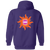Southern California Sun Full Zip Hoodie WFL Football Team color Purple Southern California Sun Full Zip Hoodie WFL Football Team color Purple