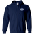 Virginia Ambassadors Full Zip Hoodie WFL Football Team color Navy Virginia Ambassadors Full Zip Hoodie WFL Football Team color Navy